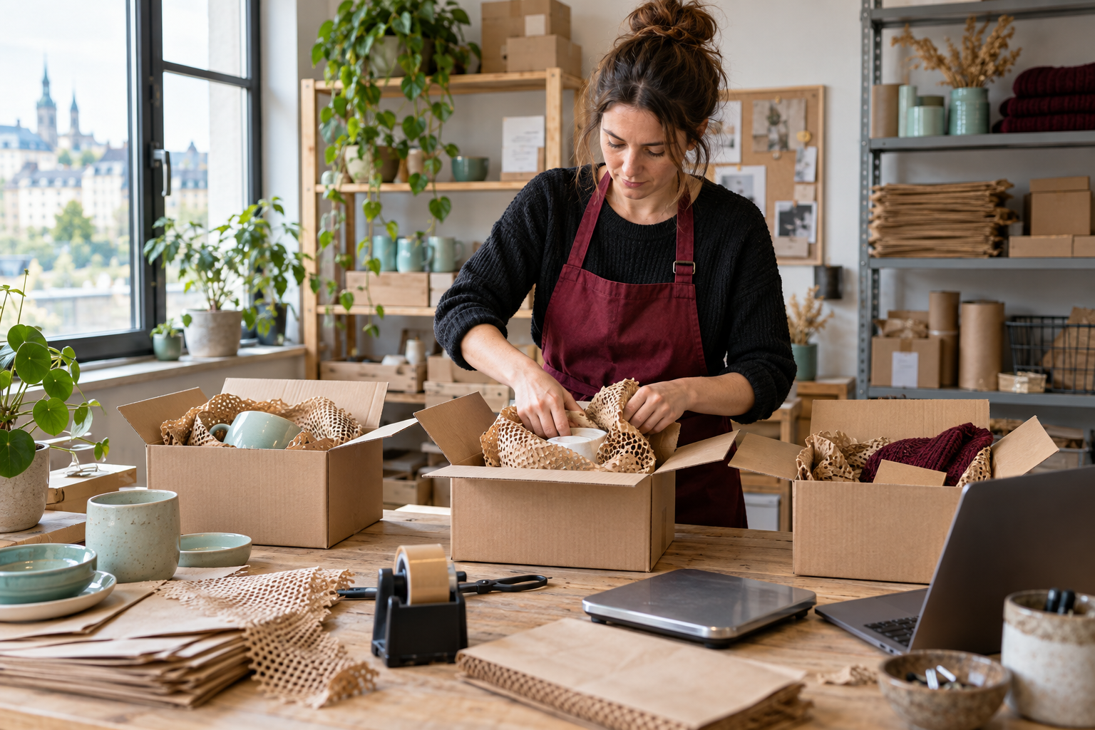 Luxemburger Onlineshop verpackt internationale Bestellungen